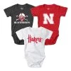 Wes And Willy Infant Nebraska Cornhuskers Hopper Onesie 3pk Multi -Wes and Willy Sales Store unnamed file