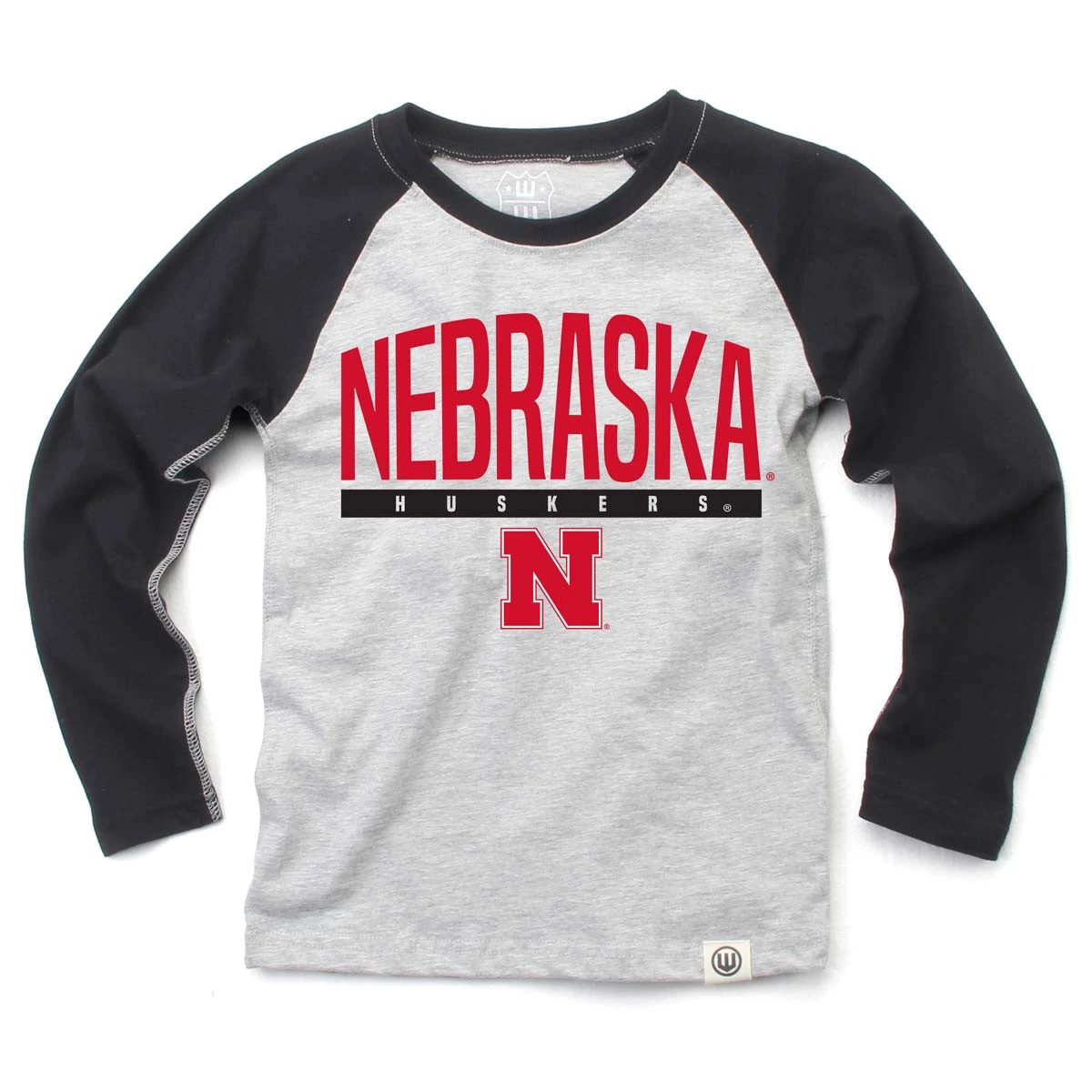 Wes And Willy Kids' Nebraska Cornhuskers Twos T-Shirt Grey Heather 4 Wes And Willy Kids' Nebraska Cornhuskers Twos T-Shirt Grey Heather - Image 2
