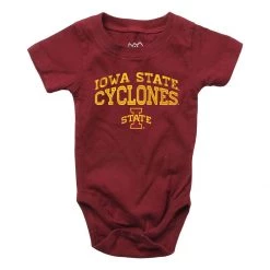 Wes And Willy Infant Iowa State Cyclones Zazu Onesie Maroon