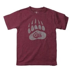 Wes And Willy Kids' Montana Grizzlies Basic Logo T-Shirt Not Available