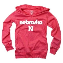 Wes And Willy Kids' Nebraska Cornhuskers Burnout Hoodie Red -Wes and Willy Sales Store unnamed file 169
