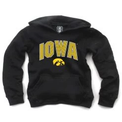 Wes And Willy Toddler Iowa Hawkeyes Kristoff Hoodie Black