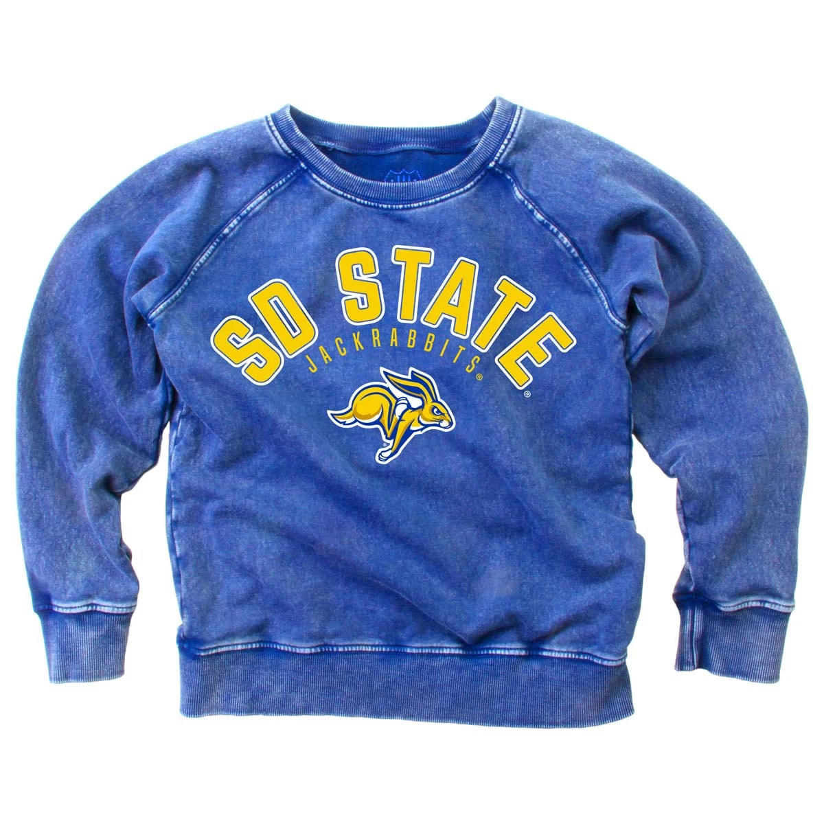 Wes And Willy Toddler Girls' South Dakota State Jackrabbits Washed Crewneck Royal 3 Wes And Willy Toddler Girls' South Dakota State Jackrabbits Washed Crewneck Royal