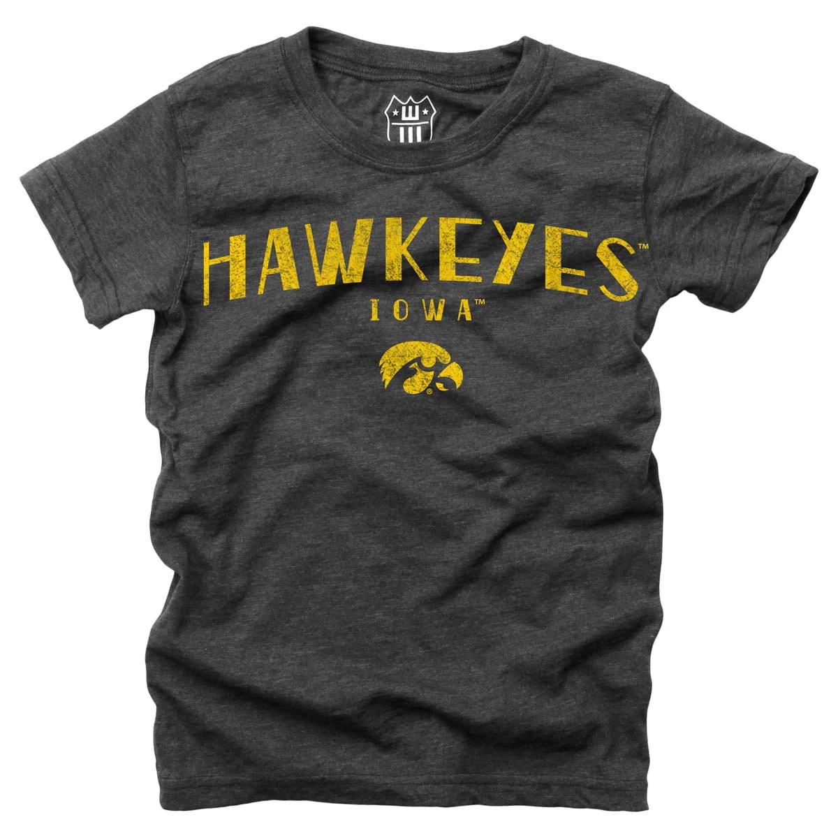 Wes And Willy Girls' Iowa Hawkeyes Basic Logo T-Shirt Black 3 Wes And Willy Girls' Iowa Hawkeyes Basic Logo T-Shirt Black