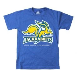 Wes And Willy Kids' South Dakota State Jackrabbits Basic Logo T-Shirt Royal