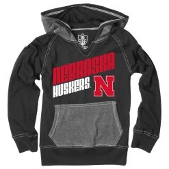 Wes And Willy Kids' Nebraska Cornhuskers Blocks Hoodie Black -Wes and Willy Sales Store unnamed file 240