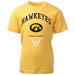 Wes And Willy Kids' Iowa Hawkeyes Buckets T-Shirt Yellow