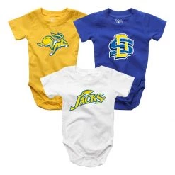 Wes And Willy Infant South Dakota State Jackrabbits Hopper Onesie 3pk Multi