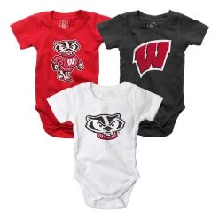 Wes And Willy Infant Wisconsin Badgers Hopper Onesie 3pk Not Available -Wes and Willy Sales Store unnamed file 315