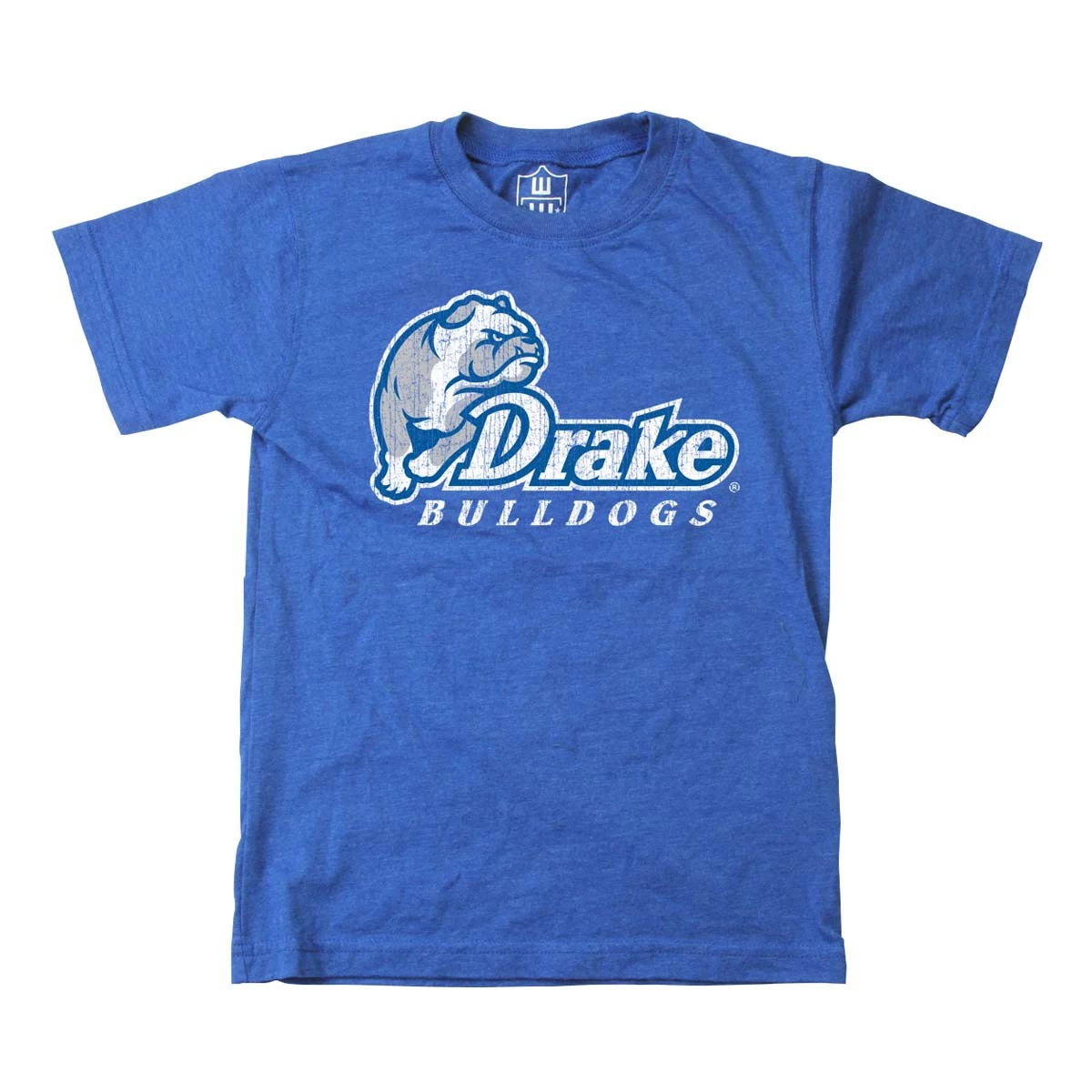 Wes And Willy Kids' Drake Bulldogs Basic Logo T-Shirt Royal 5 Wes And Willy Kids' Drake Bulldogs Basic Logo T-Shirt Royal - Image 3