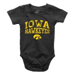 Wes And Willy Infant Iowa Hawkeyes Rafiki Onesie Black