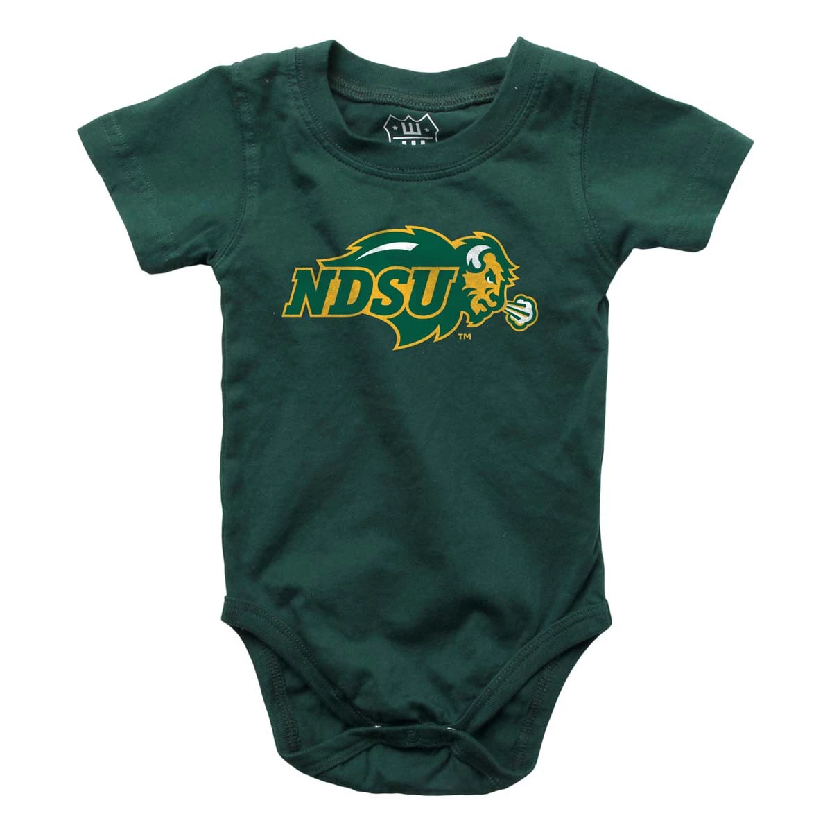 Wes And Willy Infant North Dakota State Bison Rafiki Onesie Green 3 Wes And Willy Infant North Dakota State Bison Rafiki Onesie Green