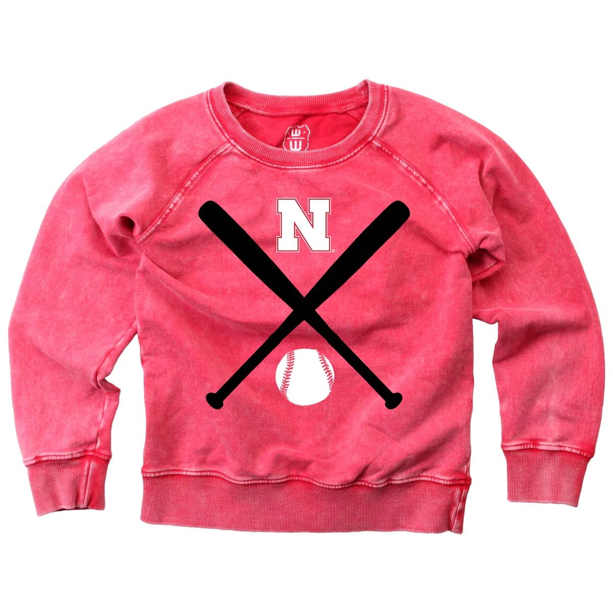 Wes And Willy Kids' Nebraska Cornhuskers Ruth Crewneck Sweatshirt Red 4 Wes And Willy Kids' Nebraska Cornhuskers Ruth Crewneck Sweatshirt Red - Image 2