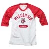 Wes And Willy Kids' Wisconsin Badgers Hans Raglan T-Shirt White
