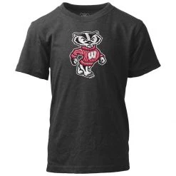 Wes And Willy Infant Wisconsin Badgers Basic Logo T-Shirt Black