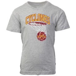 Wes And Willy Kids' Iowa State Cyclones Swish T-Shirt Grey Heather