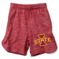 Wes And Willy Kids' Iowa State Cyclones Zeus Short Crimson Heather