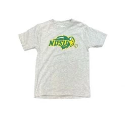 Wes And Willy Kids' North Dakota State Bison Logo T-Shirt Heather -Wes and Willy Sales Store unnamed file 461