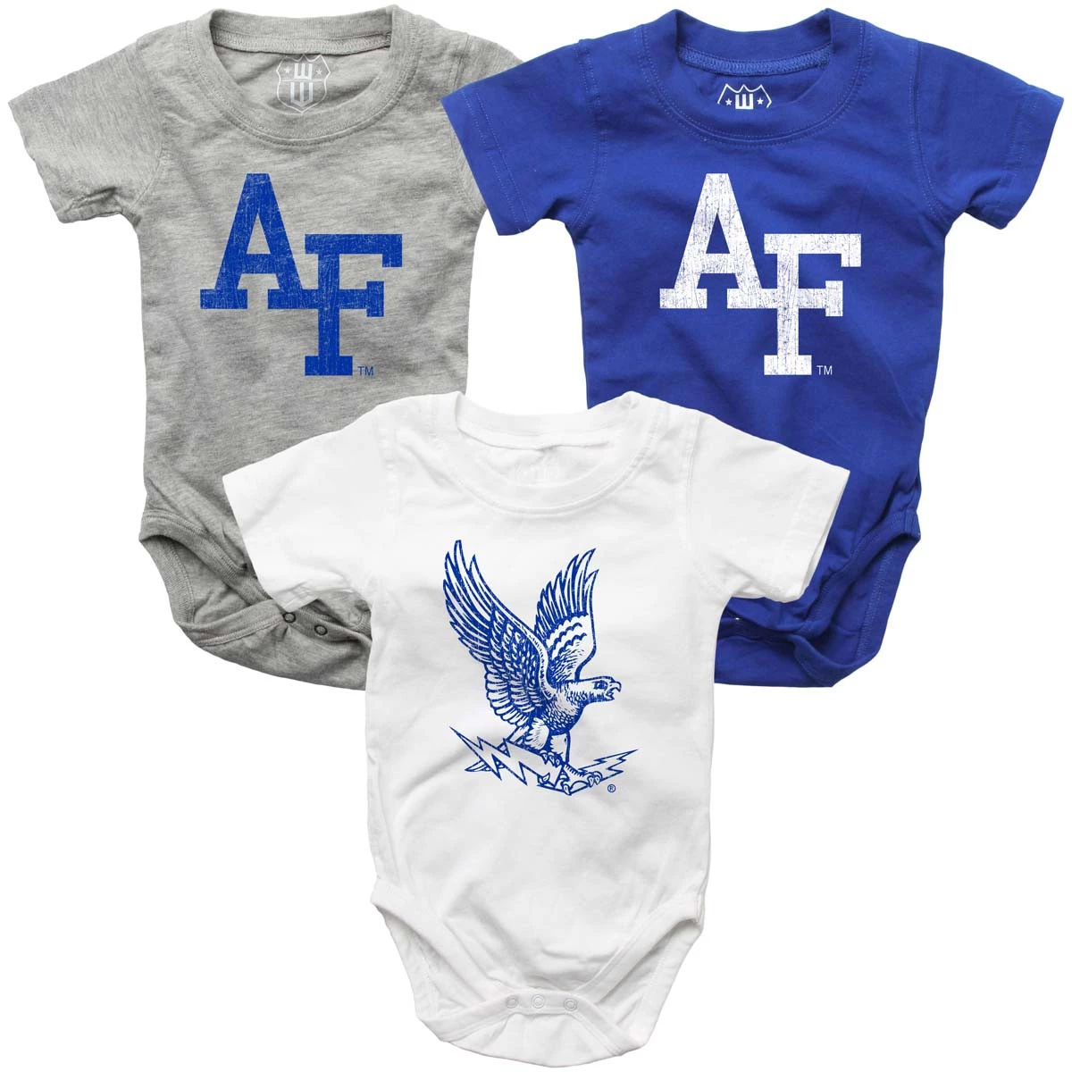 Wes And Willy Infant Air Force Academy Onesie 3 Pack Multi 4 Wes And Willy Infant Air Force Academy Onesie 3 Pack Multi - Image 2