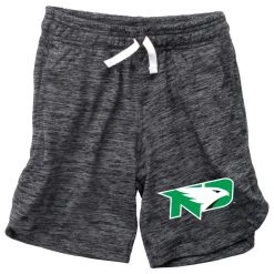 Wes And Willy Kids' North Dakota Fighting Hawks Zeus Short Black Heather