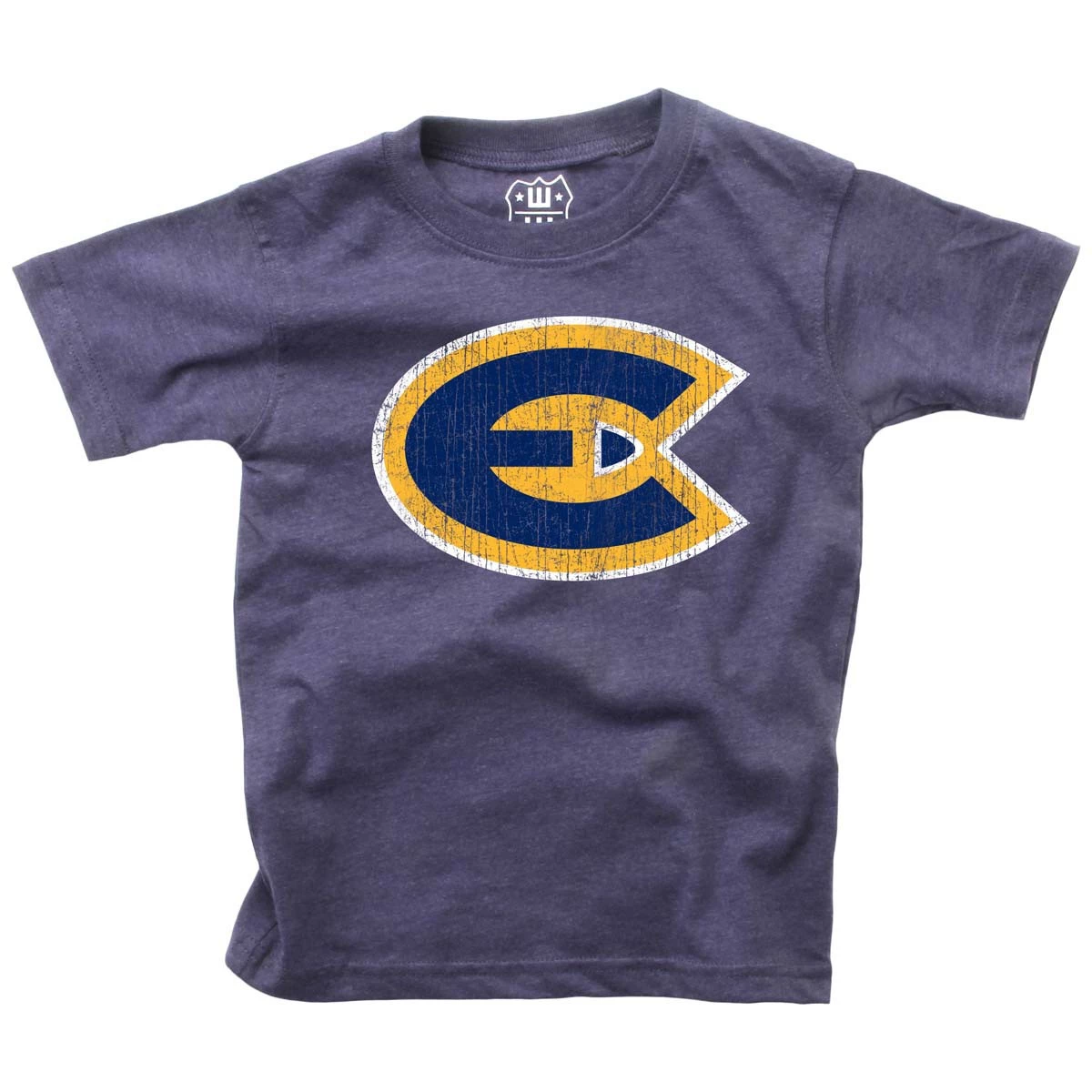 Wes And Willy Kids' UW-Eau Claire Blugolds Basic Logo T-Shirt Navy 4 Wes And Willy Kids' UW-Eau Claire Blugolds Basic Logo T-Shirt Navy - Image 2