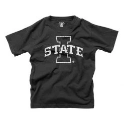Wes And Willy Infant Iowa State Cyclones Basic Logo T-Shirt Black