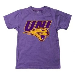 Wes And Willy Infant Northern Iowa Panthers Basic Logo T-Shirt Purple