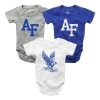 Wes And Willy Infant Air Force Falcons Hopper 3 Pack Onesies Multi