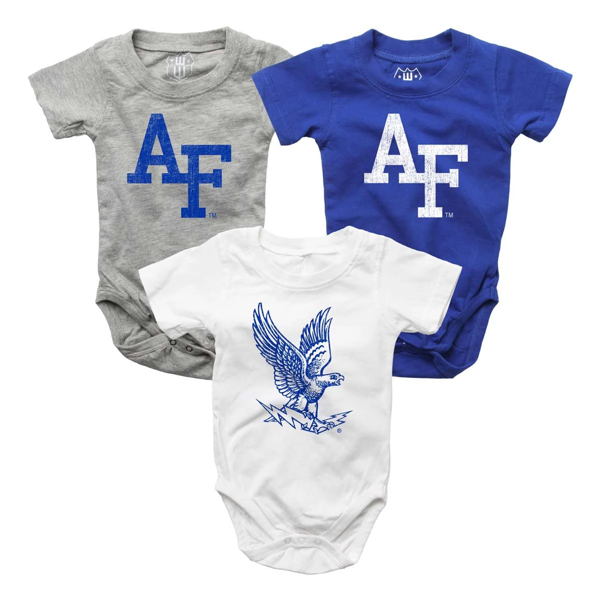 Wes And Willy Infant Air Force Falcons Hopper 3 Pack Onesies Multi 3 Wes And Willy Infant Air Force Falcons Hopper 3 Pack Onesies Multi