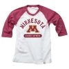 Wes And Willy Kids' Minnesota Golden Gophers Hans Raglan T-Shirt White