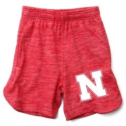 Wes And Willy Kids' Nebraska Cornhuskers Zeus Short Red Heather