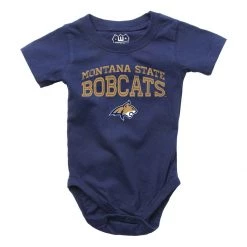 Wes And Willy Infant Montana State Bobcats Zazu Onesie Midnight