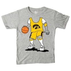 Wes And Willy Toddler Iowa Hawkeyes Basketball T-Shirt Grey Heather -Wes and Willy Sales Store unnamed file 589