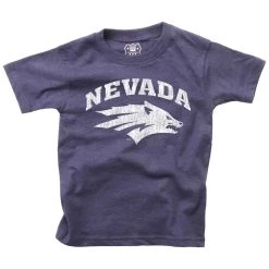 Wes And Willy Kids' Nevada Wolf Pack Basic Logo T-Shirt Navy -Wes and Willy Sales Store unnamed file 600