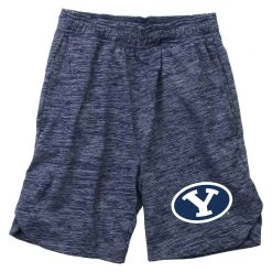 Wes And Willy Kids' BYU Cougars Zeus Short Navy Heather
