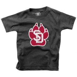 Wes And Willy Toddler South Dakota Coyotes Basic Logo T-Shirt Red
