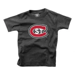 Wes And Willy Kids' St. Cloud State Huskies Basic Logo T-Shirt Black -Wes and Willy Sales Store unnamed file 640