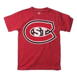 Wes And Willy Kids' St. Cloud State Huskies Basic Logo T-Shirt Black -Wes and Willy Sales Store unnamed file 641