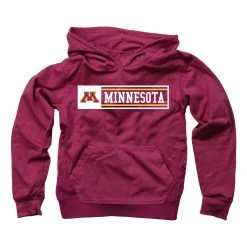 Wes And Willy Toddler Minnesota Golden Gophers Mufasa Hoodie Wine