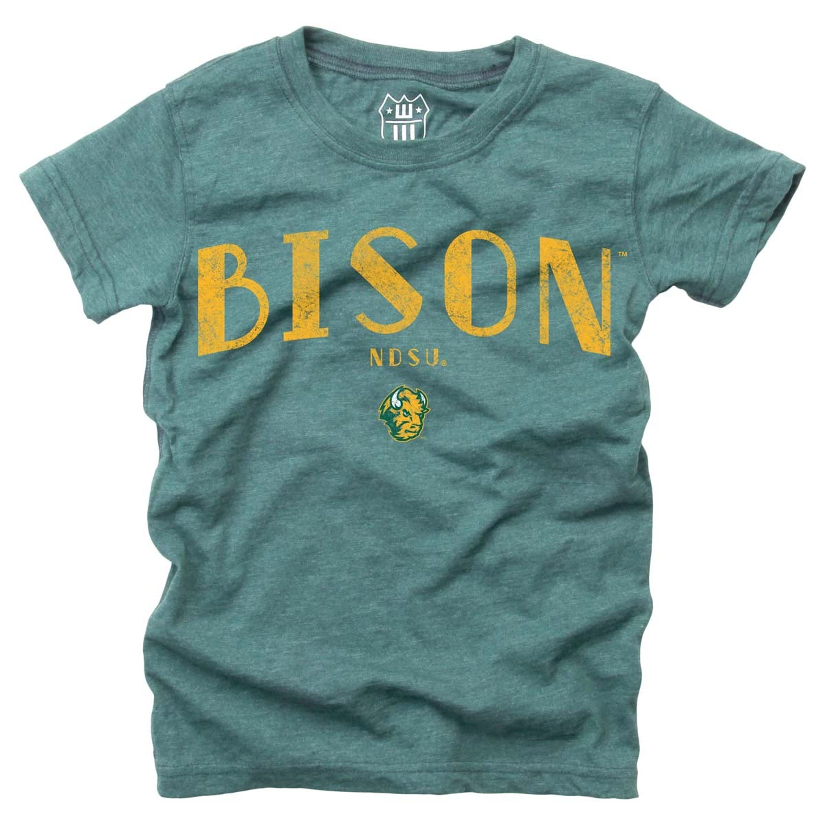 Wes And Willy Girls' North Dakota State Bison Basic Logo T-Shirt Forest 3 Wes And Willy Girls' North Dakota State Bison Basic Logo T-Shirt Forest