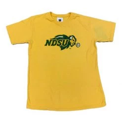 Wes And Willy Kids' North Dakota State Bison Basic Logo T-Shirt Green