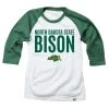 Wes And Willy Kids' North Dakota State Bison Raglan 1/4 Sleeve Shirt White -Wes and Willy Sales Store unnamed file 685