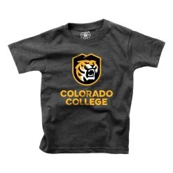 Wes And Willy Toddler Colorado College Tigers Basic Logo T-Shirt Black