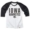 Wes And Willy Kids' Iowa Hawkeyes Raglan 1/4 Sleeve Shirt White -Wes and Willy Sales Store unnamed file 695