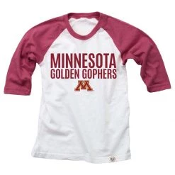 Wes And Willy Kids' Minnesota Golden Gophers Raglan 1/4 Sleeve Shirt White 5 Wes And Willy Kids' Minnesota Golden Gophers Raglan 1/4 Sleeve Shirt White -Wes and Willy Sales Store unnamed file 712