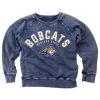 Wes And Willy Girls' Montana State Bobcats Washed Crewneck Navy