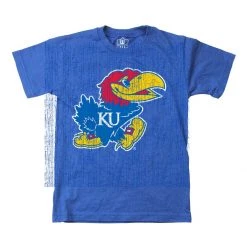 Wes And Willy Infant Kansas Jayhawks Basic Logo T-Shirt Royal