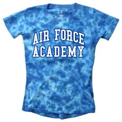 Wes And Willy Kids' Air Force Academy Tie Dye T-Shirt Royal