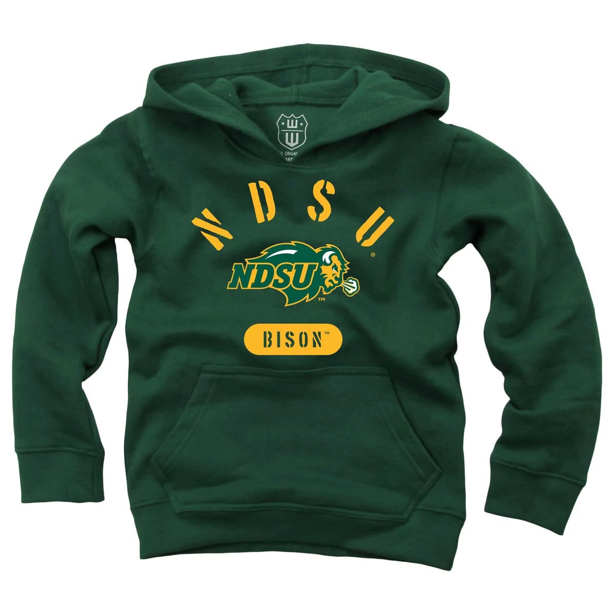 Wes And Willy Kids' North Dakota State Bison Sal Hoodie Forest 3 Wes And Willy Kids' North Dakota State Bison Sal Hoodie Forest