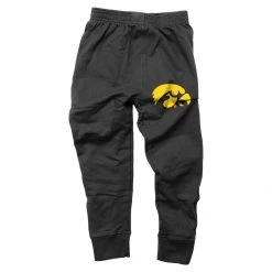 Wes And Willy Kids' Iowa Hawkeyes Timon Jogger Pants Black